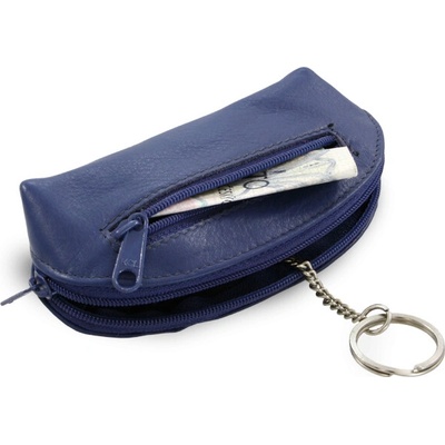 Kľúčenka Arwel Fialová kožená dvojzipsová 619-0367-76