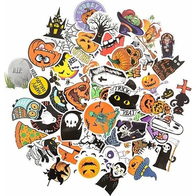 Vinylové samolepky | Halloween, 50 ks