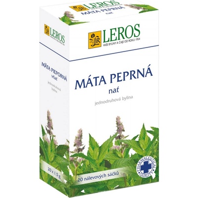 Leros Mátový čaj Máta peprná 20 x 1,5 g