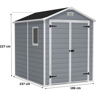 Keter Manor 6 x 8 DD šedý