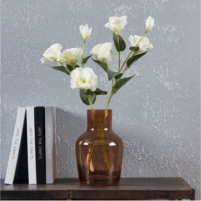 Eglo 421221 - Sklenená váza SIRANANA 22x14,5 cm hnedá/dymová 421221