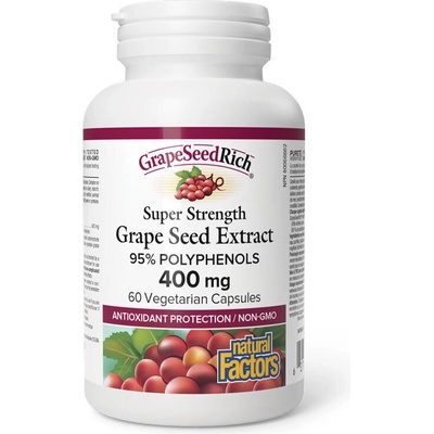 Natural Factors Гроздово семе 400 mg (95 процента полифеноли) 60 капсули | Natural Factors (4558 NF)