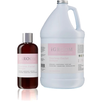 iGroom Tearless Facial Shampoo - Шампоан за кучета с формула против сълзи, предотвратява сухота и раздразнение, като същевременно възстановява естествената влажност на кожата, 3, 78 л