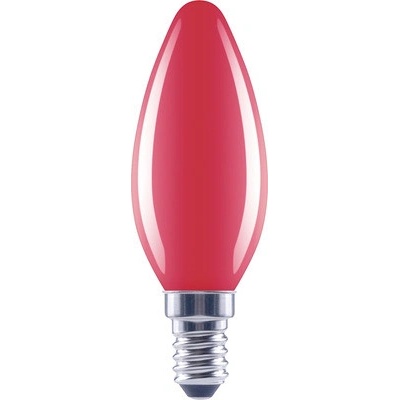 Flair LED žárovka C35 E14 2 W červená