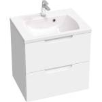 RAVAK Classic II - Шкаф за мивка 59x45x58 см, 2 чекмеджета, бял гланц X000001476 (X000001476)