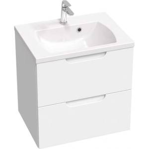 RAVAK Classic II - Шкаф за мивка 59x45x58 см, 2 чекмеджета, бял гланц X000001476 (X000001476)