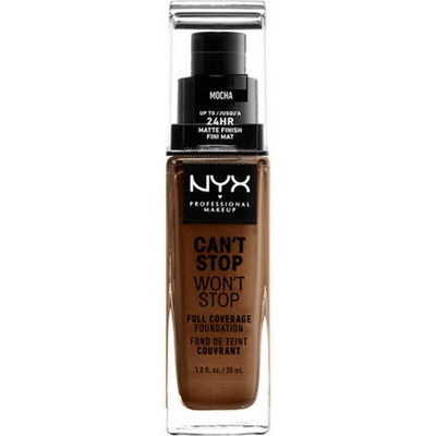 NYX Professional make-up Can't Stop Won't Stop vysoko krycí make-up 19 Mocha 30 ml