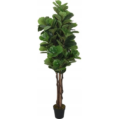 zahrada-XL Umělý fíkus lyrový 180 listů 150 cm zelený