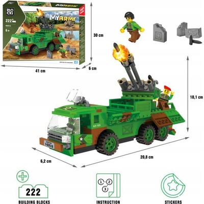 ICOM Blocki MyArmy mobilní raketomet maskovaný 222 ks