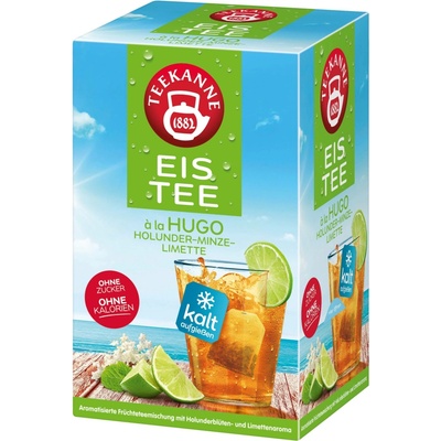 Teekanne Eistee Hugo máta černý bez a limetka 18 x 2,5 g