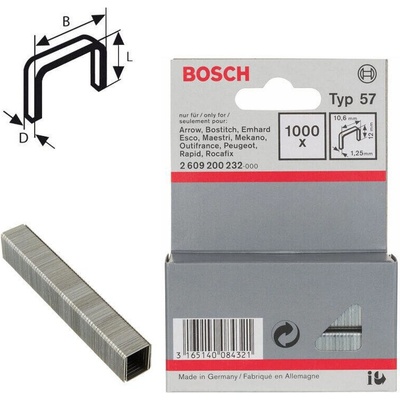 Bosch Spony typ57 12/10,6 1000ks - BS-2-609-200-232