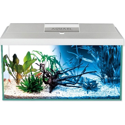 Aquael Leddy LED Day & Night akvarijní set bílý 60 x 30 x 30 cm, 54 l