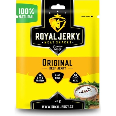 Royal Jerky Sušené mäso hovädzie original 22 g