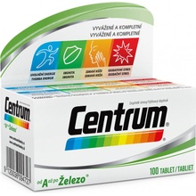 Centrum multivitamín Od A až po Železo 100 tabliet