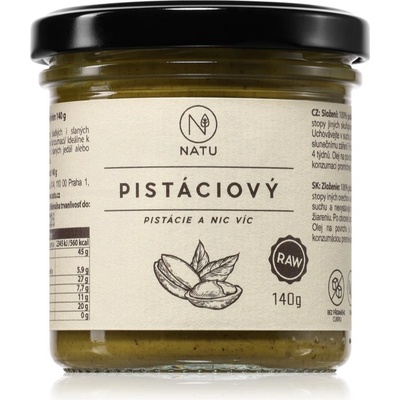 NATU Pistáciový krém ořechová pomazánka 140 g