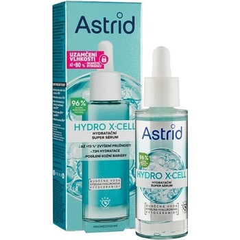 Astrid Hydro X-Cell hydratačné super sérum na zvýšenie pružnosti a hydratácie pokožky 30 ml