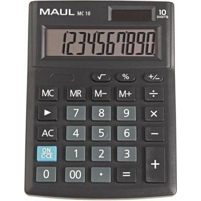 Maul MC 10 stolná kalkulačka čierna Displej (počet miest): 10 na batérie, solárny pohon (š x v x h) 137 x 31 x 103 mm; 7265490
