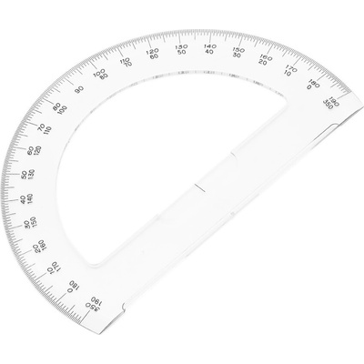 Shinwa polkruhový z číreho akrylátu 180° 150 mm 7647