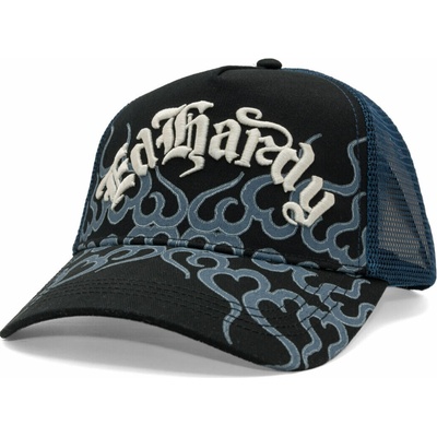 Ed Hardy Flaming 5 Panel Trucker Cap