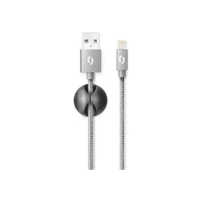 Aligator DATKP05) Premium USB/Lightning, 1m, sivý