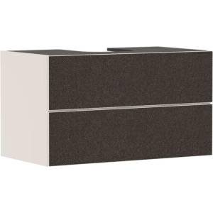 Hansgrohe Xevolos E - Шкаф за мивка, 98x56x55 см, 2 чекмеджета, матово бежово/текстилно тъмносив 54191660 (54191660)