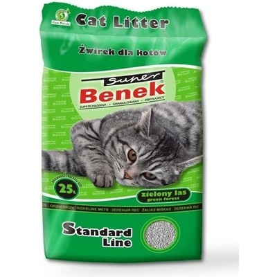 Certech Super Benek Standard Zelený les Hrudkující pro kočky 25 l 20 kg