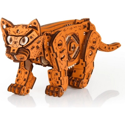 EWA Eco-Wood-Art Drevená 3D stavebnica — Mačka ryšavá