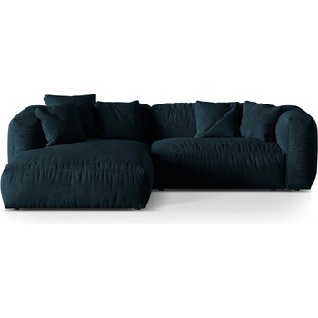 Micadoni Тъмносин кадифен модулен ъглов диван (ляв ъгъл) Martina - Micadoni (MIC_LC_S_120_F1_MARTINA5)