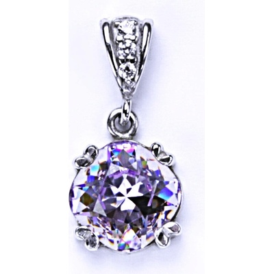 Čištín Stříbrný přívěšek, krystal Swarovski, violet, šperky s krystaly, P 1225/2