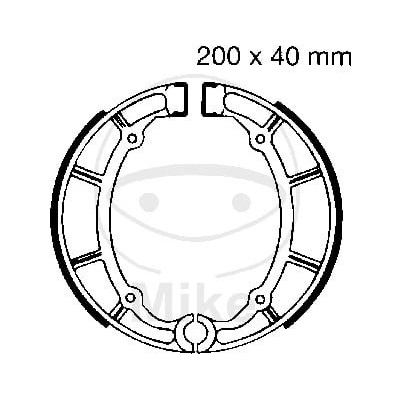 Sada brzdových čelistí EBC Y515 včetně pružin Y515 – Zboží Mobilmania