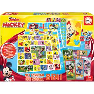 Educa Настолна игра Educa 8 в 1 - Мики и приятели - Детска (EDU19100)