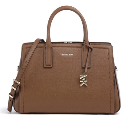 Michael Kors kožená kabelka Laila gold Hnědá – Hledejceny.cz