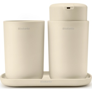 Brabantia Аксесоари за баня ReNew бежови 3 части (223402)
