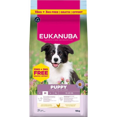 Eukanuba Premium Nutrition Puppy Medium Breed Chicken 18 kg