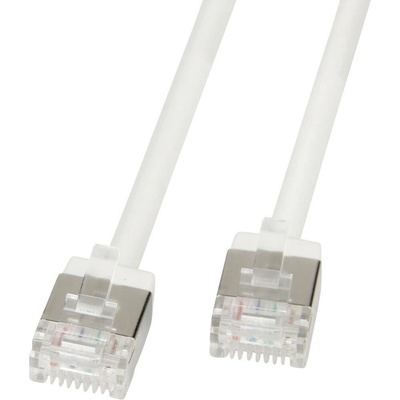Roline 21.15.4571 RJ45 CAT 6A U/FTP bílý Slimline