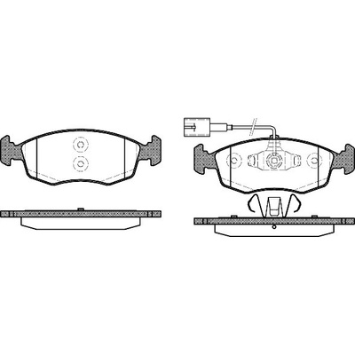 Sada brzdových platničiek kotúčovej brzdy REMSA 0172.52