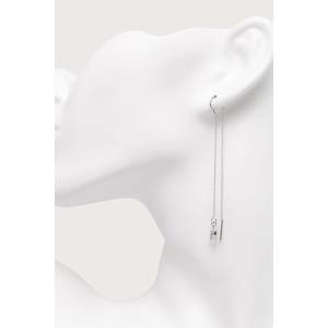 Guess обици дамски от неръждаема стомана с циркон CRYSTAL LOVE (JUBE06.364JW)