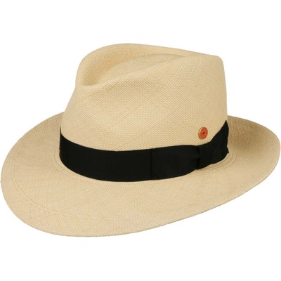 Luxusní panamský klobouk Fedora s černou stuhou Mayser Colmar UV faktor 80
