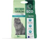 Eco Clean Box - Котешка постелка за тоалетна от дървесни фибри /на пелети/, 5 л
