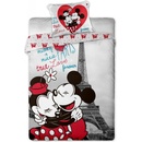Jerry Fabrics obliečky Mickey a Minnie v Paříži bavlna 140x200 70x90