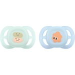 Philips Залъгалки Philips Avent Ultra Start - 0-2 м, с кутийка, 2 броя, усмивка/очички, за момче, new (SCF075/14) - ozone