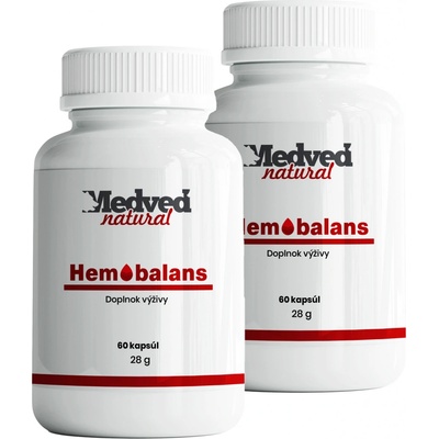 Medveď Natural Hemo Balans 2 x 60 kapsúl