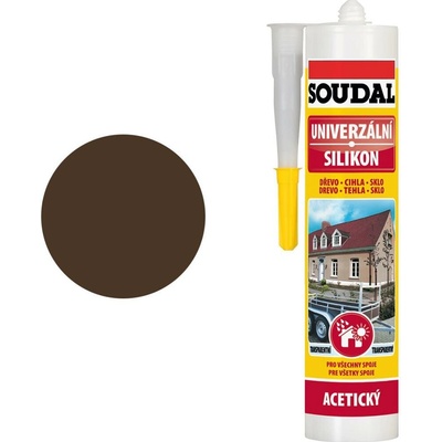 Soudal Silikón univerzálny 280 ml hneda