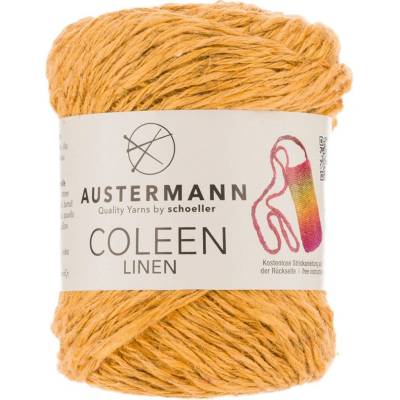 Austermann COLEEN LINEN - 60% len, 25% bavlna, 15% viskóza - Ručně pletací příze Barva: 003 HONEY
