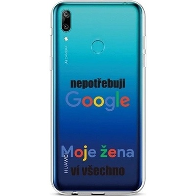 TopQ Huawei Y6 2019 silikón Google
