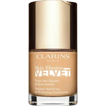 Clarins Skin Illusion Velvet течен фон дьо тен с матов завършек с подхранващ ефект цвят 106N 30ml