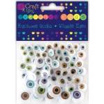 Dalprint Movable natural eyelets 72pcs mix