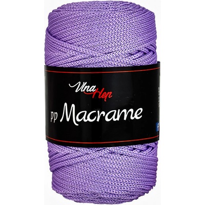 Pletací / háčkovací příze Vlna-Hep PP MACRAME 4068 fialová, jednobarevná, 100g/85m