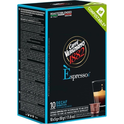 Vergnano Decaf Bezkofeinové kávové kapsle do Nespresso 10 ks
