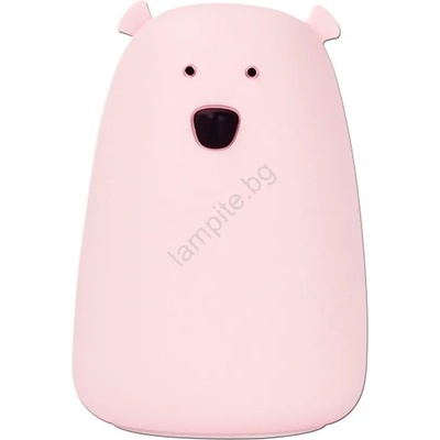 Polux Led rgb детска сензорна лампа bear led/0, 8w/5v розова + usb (sa1449)